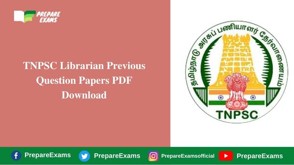 TNPSC Librarian Previous Question Papers PDF Download