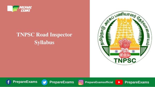 TNPSC Road Inspector Syllabus