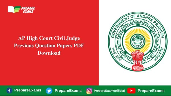 AP High Court Civil Judge Previous Question Papers PDF Download