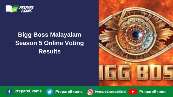 Bigg Boss Malayalam Season 5 Online Voting Results 31 March 2023