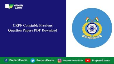 CRPF Constable Previous Question Papers PDF Download