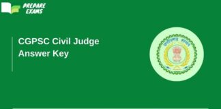CGPSC Civil Judge Prelims Answer Key - PrepareExams