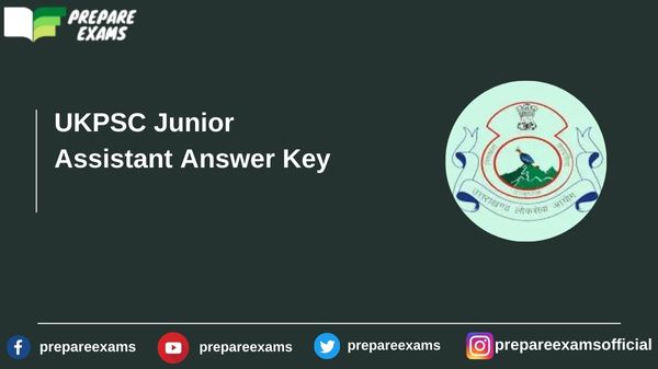 UKPSC Junior Assistant Answer Key - PrepareExams
