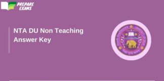 NTA DU Non Teaching Answer Key - PrepareExams
