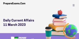 Daily Current Affairs 11 March 2023
