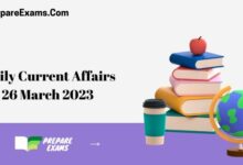Daily Current Affairs 26 March 2023