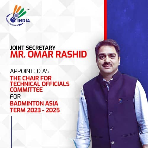 Omar Rashid as Chair of Technical Officials Committee