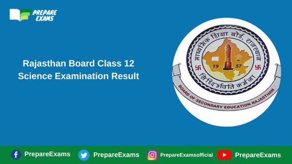 Rajasthan Board Class 12 Science Examination Result