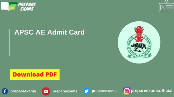 APSC AE Admit Card 2023
