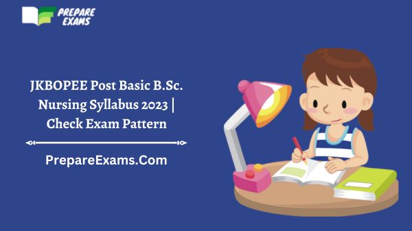 JKBOPEE Post Basic B.Sc. Nursing Syllabus 2023