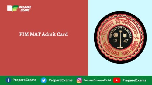 PIM MAT Admit Card