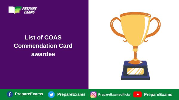 List of COAS Commendation Card awardee