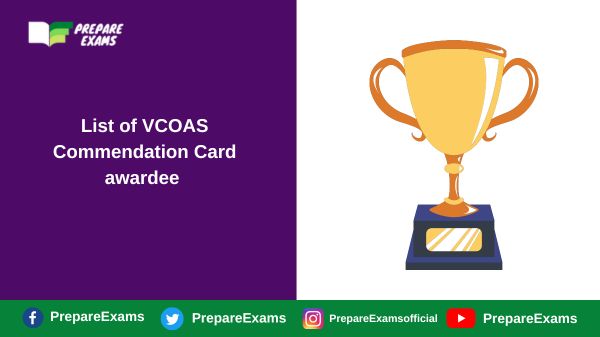 List of VCOAS Commendation Card awardee