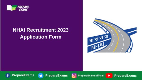 NHAI Recruitment 2023 Application Form