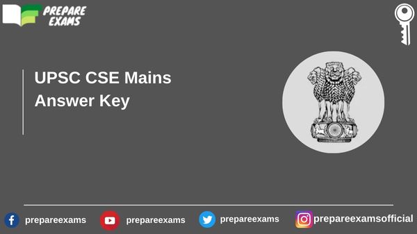 UPSC CSE Mains Answer Key