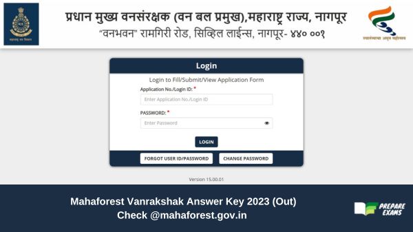 Mahaforest Vanrakshak Answer Key 2023