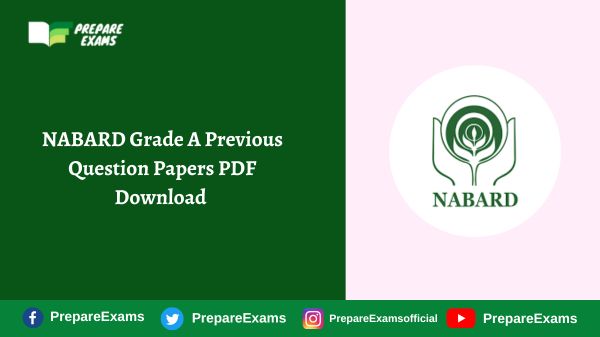 NABARD Grade A Previous Question Papers PDF Download