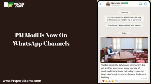 PM Modi is Now On WhatsApp Channels