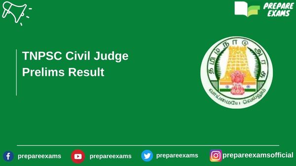 TNPSC Civil Judge Prelims Result