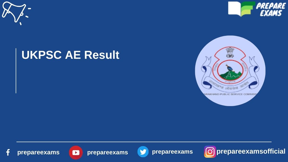 UKPSC AE Result - PrepareExams