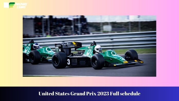 United States Grand Prix 2023 Full schedule