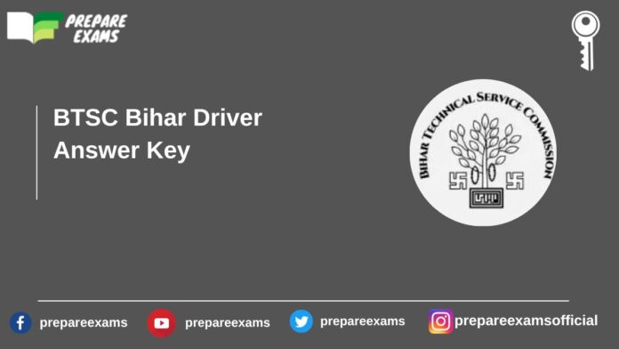 BTSC Bihar Driver Answer Key
