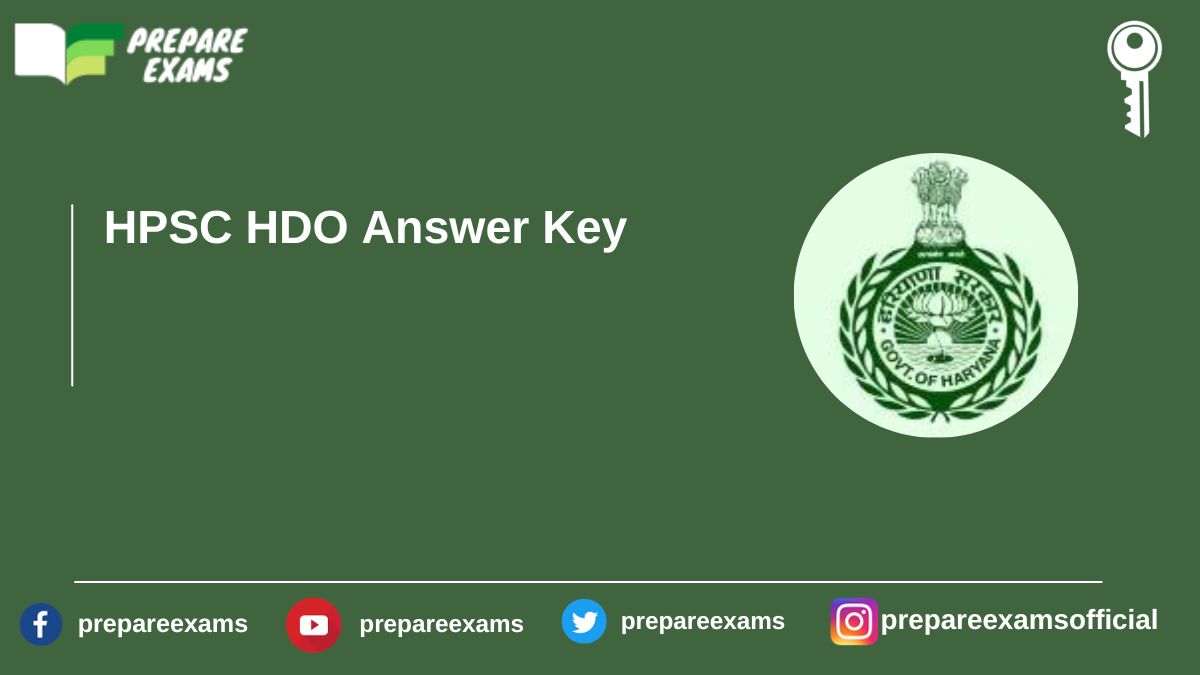 HPSC HDO Answer Key