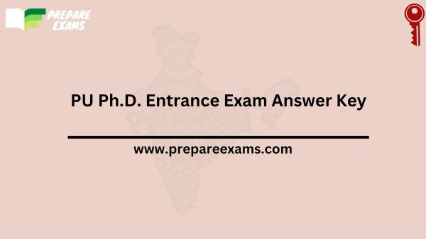 PU Ph.D. Entrance Exam Answer Key