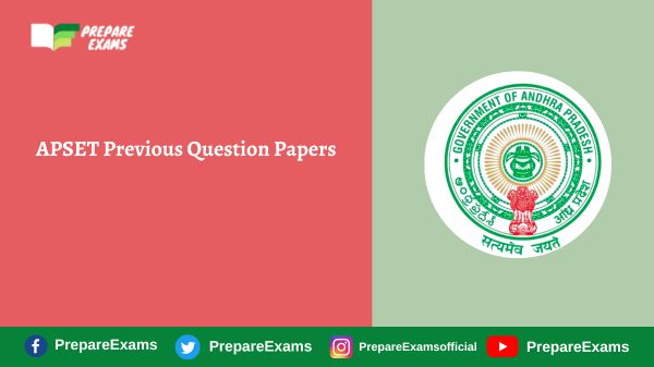 APSET Previous Question Papers PDF Download (Paper 1, 2)