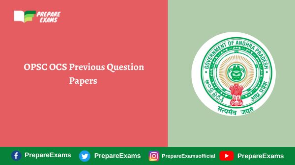 OPSC OCS Previous Question Papers