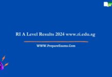 RI A Level Results 2024 www.ri.edu.sg