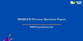 SRMJEEH Previous Questions Papers