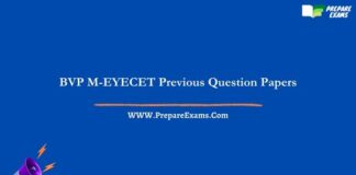 BVP M-EYECET Previous Question Papers