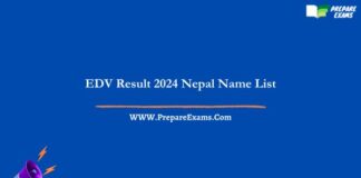 EDV Result 2024 Nepal Name List