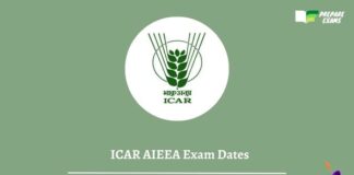ICAR AIEEA Exam Dates