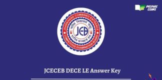 JCECEB DECE LE Answer Key
