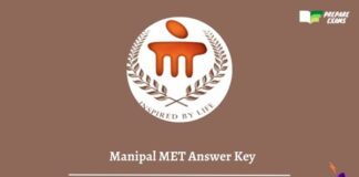 Manipal MET Answer Key
