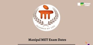 Manipal MET Exam Dates