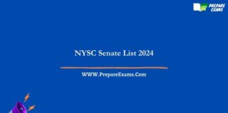NYSC Senate List 2024