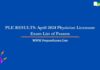 PLE RESULTS: April 2024 Physician Licensure Exam List of Passers