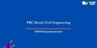 PRC Result Civil Engineering