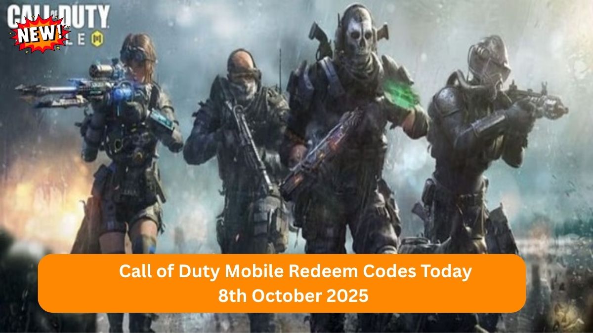 Call of Duty Mobile Redeem Codes Today 8th October 2025